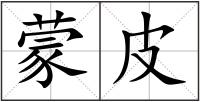 蒙皮