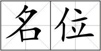 名位