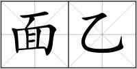 面乙