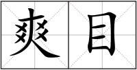 爽目