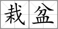 栽盆