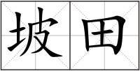 坡田