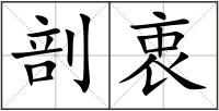 剖衷