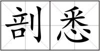 剖悉