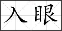 入眼