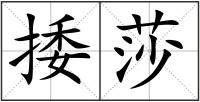 捼莎