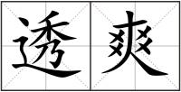 透爽