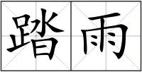 踏雨