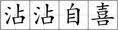 沾沾自喜